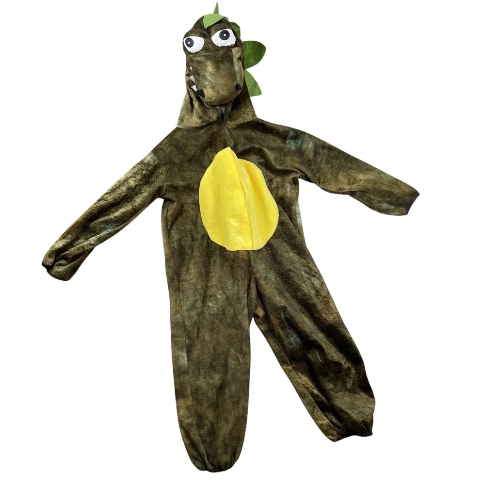 Rubies Dinosaur Costume Toddler 2T Green Roarin Rex Plush Jumpsuit Halloween